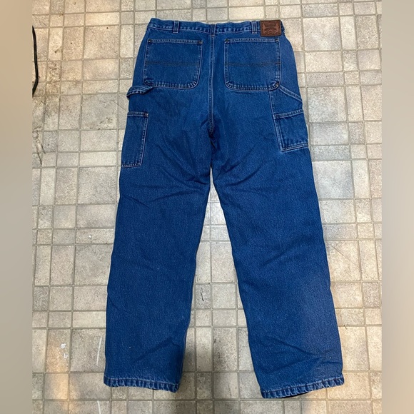 vintage Roughshop lined jeans 34/32 - Picture 7 of 12